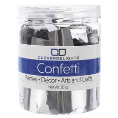 1″ Square Confetti – Metallic Silver – 10oz Bulk – Premium Large Shiny Foil C…