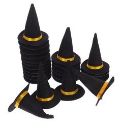 30 Pcs Mini Felt Witch Hat Hallowween Decoration Party Bottle Topper Toppers