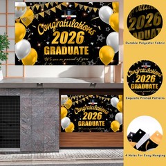 Nigifter Graduation Decorations 2026, 71PCS Gold Themed Set, Graduation…