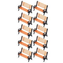 Model Train HO TT/Scale 1:87 Bench/ Chair Settee Street/ Park Layout 10pcs / New