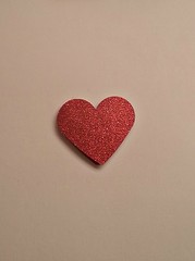 Red Glitter Valentine Hearts for table decorating at special occasions