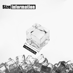 Fake Ice Clear Fake Ice Cubes Acrylic 17 mm 100 PCS Acrylic Decorative Ice Cubes