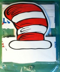 🔥THE CAT IN THE HAT🔥 Dr. Seuss Wearable Hats Pin Buttons & Wubbulous World DVD