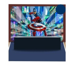 CAPTAIN AMERICA Square Backdrop 80x 60 inch Birthday Party Decoration Supplies