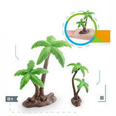 Vibrant Green Coconuts Tree Model for DIY Landscape and Garden Designs