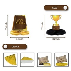 Magical Wizard Honeycomb Centerpiece Decorations 8Pcs Table Decorations