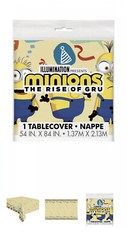 Minions Birthday kit – 8 plates, table cloth, 7pc decorating kit Lot 3- NEW