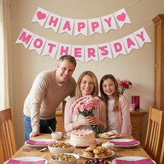 Happy Mother’S Day Banner Decorations- Upgraded 3-Layer Felt Mothers Day Decor S