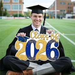 Graduation Decorations Class of 2026, Large Size Graduation Yard Signs,