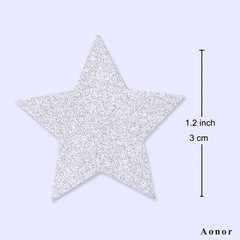 Silver Glitter Star Shaped Table Confetti Scatter Party Decorations 300PCS