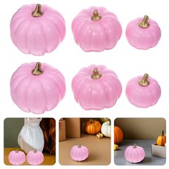 12 Pcs Pumpkin Decor Artificial Pumpkins for Decorating Faux Carvable