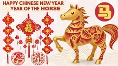 Lunar New Year Decorations 2026 – Red Chinese Knot & Couplets, 27PCS Lucky Ornam