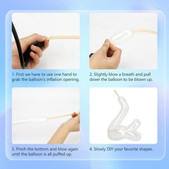260 Balloons Clear And White 100 Pcs White And Clear Long Balloons For Tying …