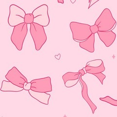 3 Pack Pink Birthday Bow Party Decorations Tablecloths, Large Size 54 X 108 Inch