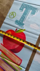 BACK TO SCHOOL HANGING BANNER SET WITH BLACK HANGING RIBBON- SOFT NYLON