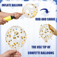 2025 Graduation Party Decorations, 68Pcs Graduation Balloons Blue and Gold Grad
