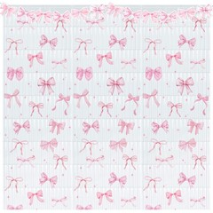 3 PCS Pink Bow Tinsel Foil Fringe Curtains Backdrop 3.3×6.6 Ft Party Streamer