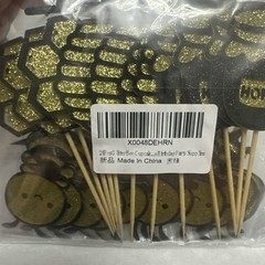 24 PCS Bumble Bee Cupcake Toppers Glitter 🐝 Bee 🍯 Honey Cupcake Birthday Party