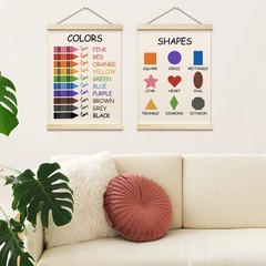 Shapes Colors Posters Hanger Frame for Classroom Hanging Poster for Classroom…