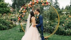 24 Pcs 39″ Clear Acrylic Crystal Garland Strands Beaded Chain for Wedding Decor