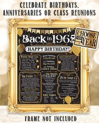 60th Birthday Party Decorations for 60th Birthday Sixty – Remembering The 19…