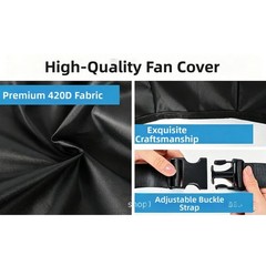 Waterproof Dustproof Tear Resistant Fan Cover for Indoor For Office Bedroom Use