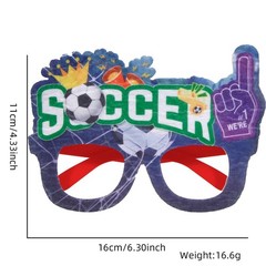 Soccer Fan Party Glasses Novelty Football Glasses Sports Event Photo Booth Props
