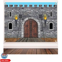 Medieval Party Decorations Castle Backdrop Knight Wall Backdrop Keepers of Th…