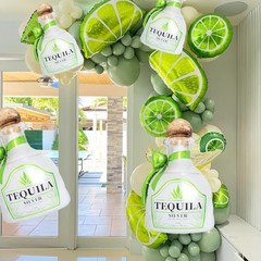 6Pcs Tequila Balloons/Tequila Party Decorations/Green Bow Lime Margarita Ball…
