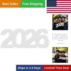 Large 2026 Sign Gradutaion Decorations 2026 Senior Photo Booth Props Grad Cen…
