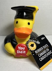 2023 Graduation Rubber Duck with You Did It sign 3.5 inches