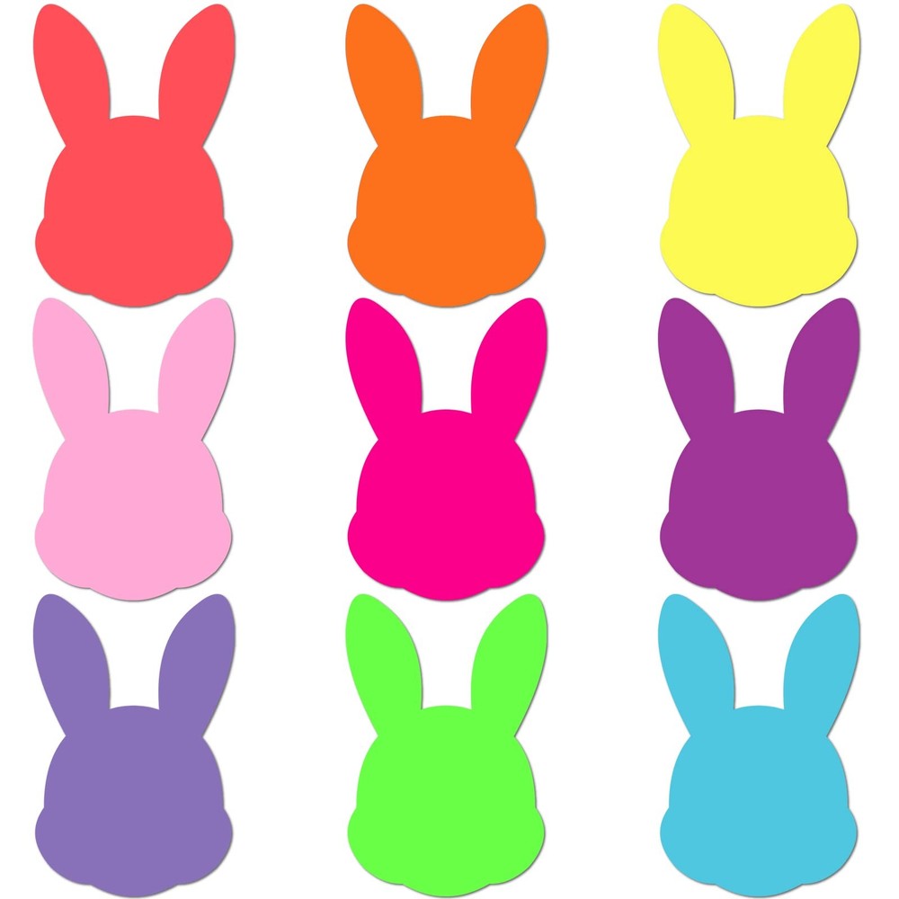 108 Pcs 3.5 Inch Small Bunny Paper Cutouts Rabbit Die Cuts DIY Spring Decor