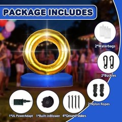 4.9*4.2Ft Inflatable Anime Decoration,Cartoon birthday Themed ring