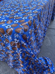 81” x 132” Blue TABLECLOTH Ball Print for Kids Child Baby Fun Birthday Party