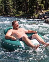 Pool Float Adult, River Tubes for Floating Heavy Duty, River Floats with Mesh Bo