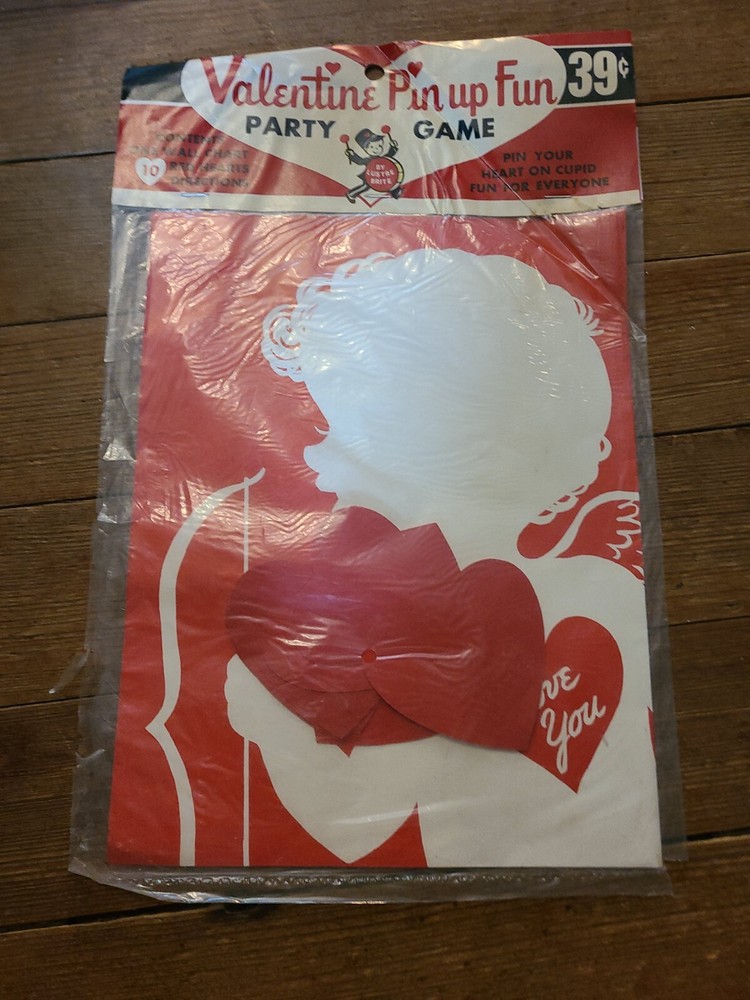 VALENTINE PIN UP FUN PARTY GAME VOS DECORATIONS MCM 50S