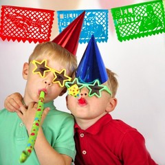 Lucha Libre Party Decorations – PLASTIC Papel Picado Banners (2 pack, 10 flag…