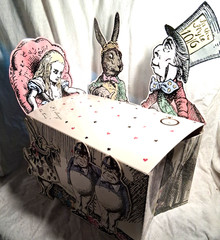 Truly Alice Mad Hatter Tea Party Table Centerpiece Box with Alice, Mad Hatter +
