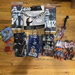 Star Wars-Themed Party Supplies Lot Banner, Tablecloth, Party Favors , Napkins..