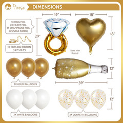 Happy Engagement Banner, Just Engaged Banner, Happy Engagement Decorations | Jus
