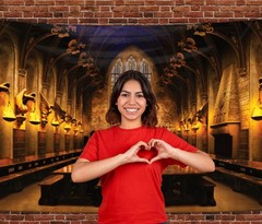 ConQuest Journals Harry Potter Hogwarts Great Hall Backdrop Wall Banner, Larg…