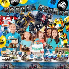 Cool Transformer Birthday Decorations Transformer Party Supplies Balloons Plates