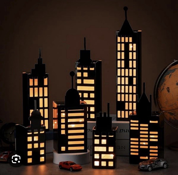 Big Dot of Happiness Party Decorations City Lights 15 Pieces New
