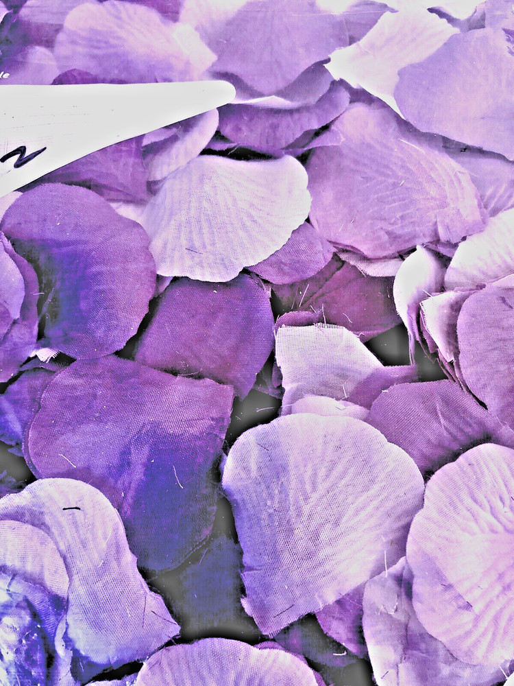 Lilac Lavender Purple Shades – Light, Medium & Dark Faux Silk Flower Petals