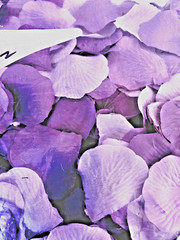 Lilac Lavender Purple Shades – Light, Medium & Dark Faux Silk Flower Petals