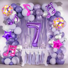 9Pcs Kpop Decorations – Kpop Music Balloons Rose Red Music Note Balloons – 40…