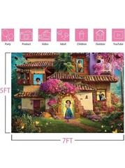 Magic Movie Backdrop Magical Floral House Butterfly Background for Kids Family