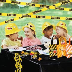 148 Pcs Construction Birthday Party Supplies Include 12 Construction Hats, 24…