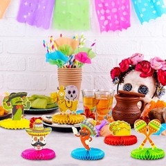 12pcs Fiesta Mexican Party Table Decoration Centerpiece – 8” 5 Cinco De Mayo …