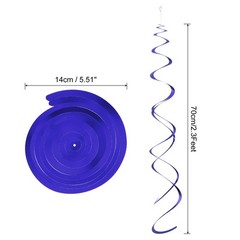 30 x Dark Blue Party Hanging Double Strip with Hang Tag Hook